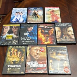 Bundle of 10 DVDs Pitt Hudson WIllis Jackson Affleck Beyonce ...